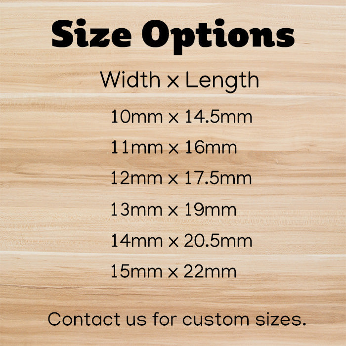 V-Shaped Stud (No Hole) Wood Blank