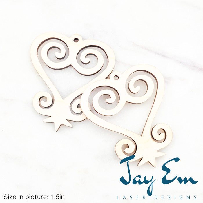 Adinkra Sankofa #1 Wood Blank