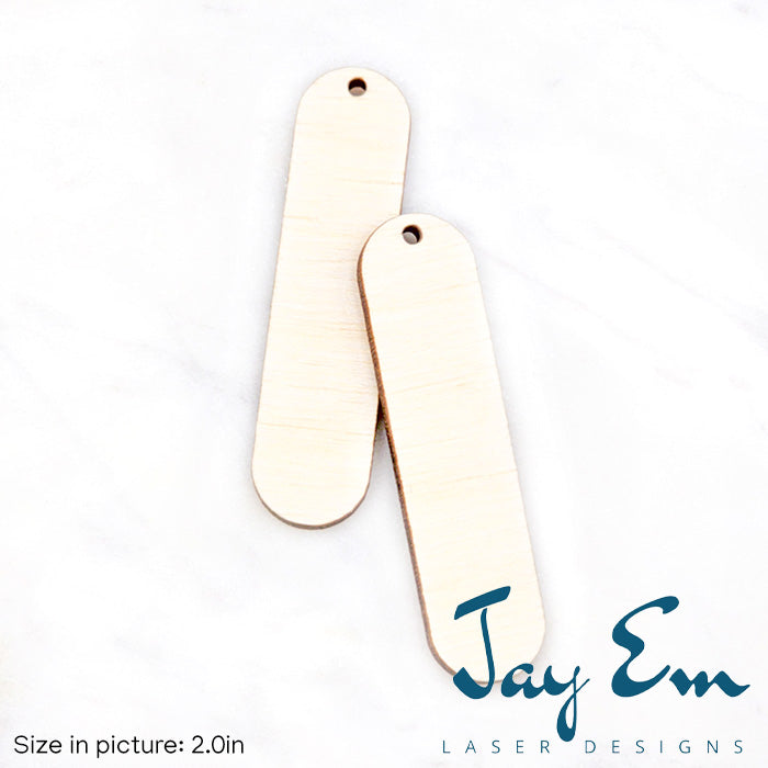 Thin Pill Capsule Wood Blank