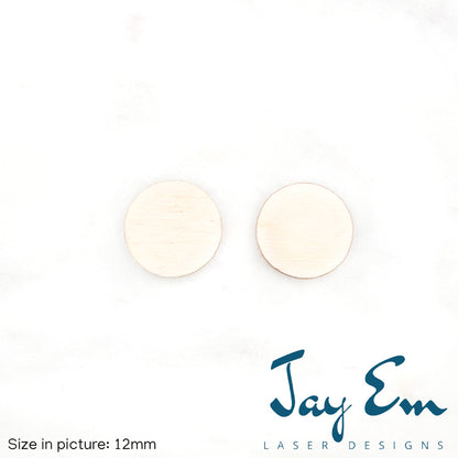 Circle Studs (No Hole) Wood Blank