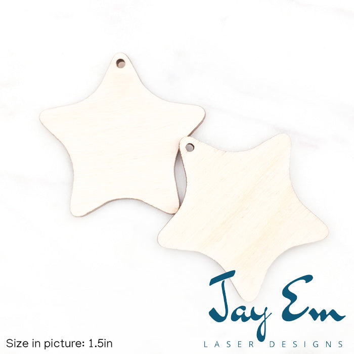 Rounded Star Wood Blank