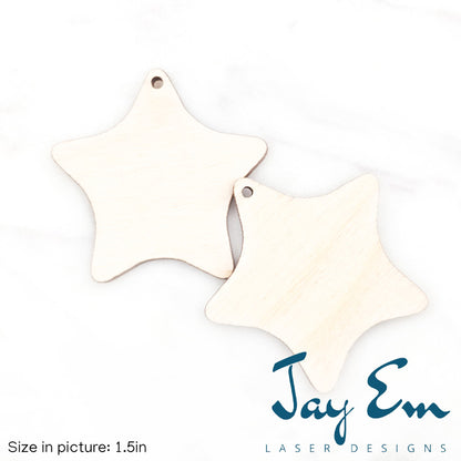 Rounded Star Wood Blank