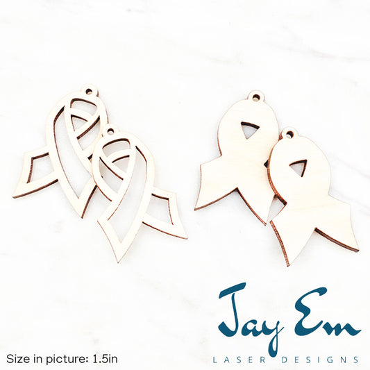 Awareness Ribbon Wood Blank