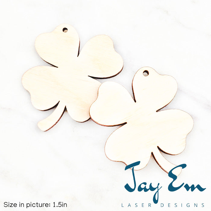 Four Leaf Clover Shamrock Wood Blank