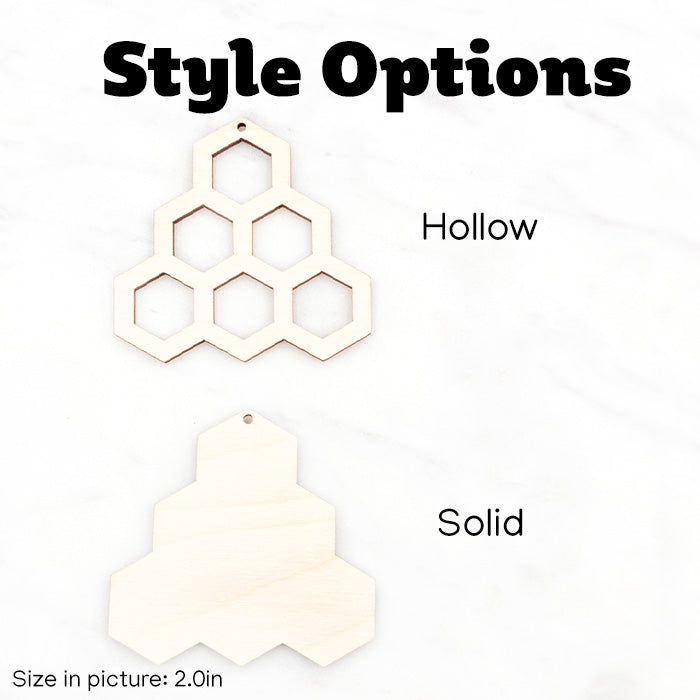 Honeycomb Pyramid Wood Blank