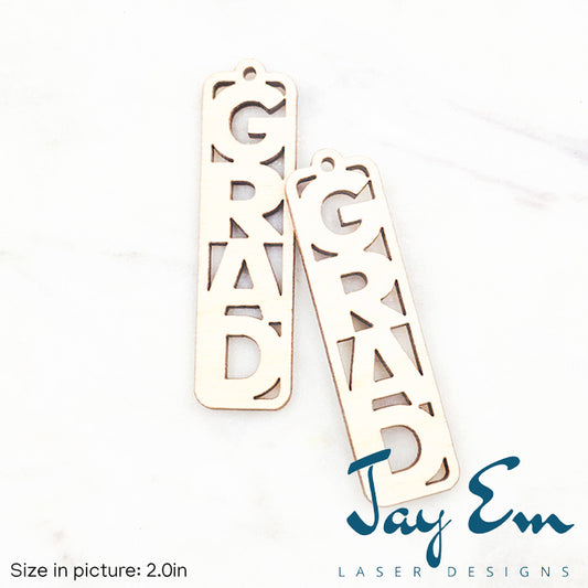 Grad Letters Wood Blank