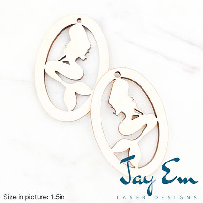 Mermaid Oval Wood Blank