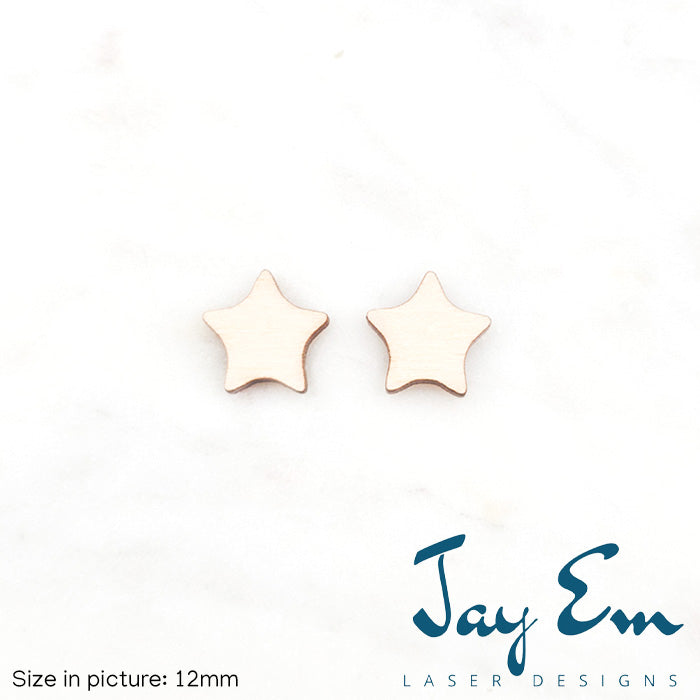 Star Studs (No Hole) Wood Blank