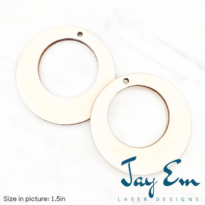 Hollow Circle Hoop Wood Blank