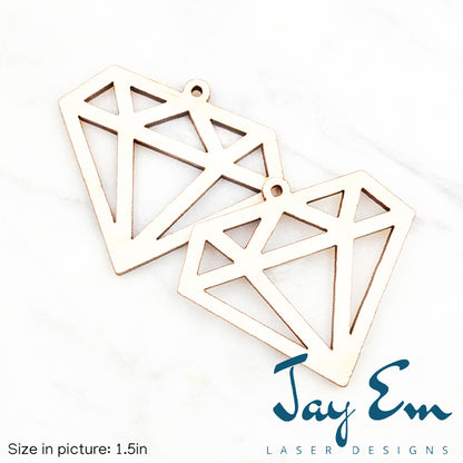 Geometric Diamond Wood Blank