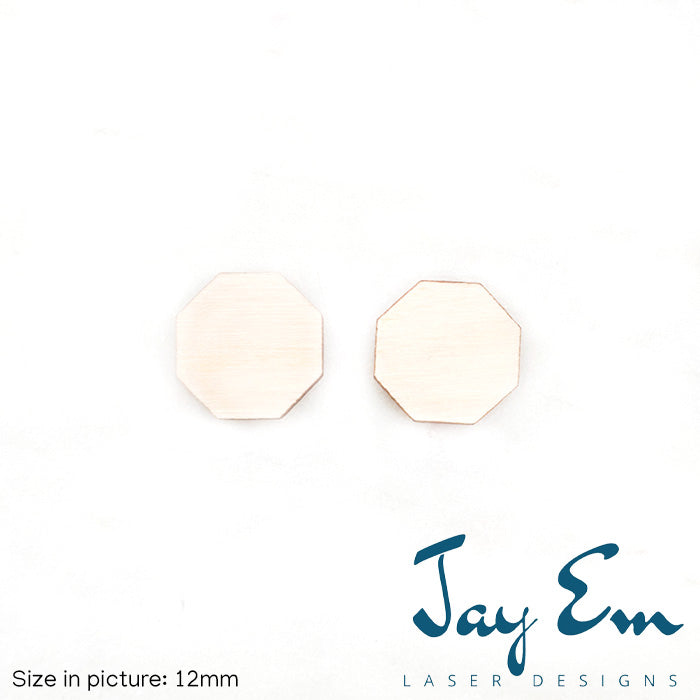 Octagon Studs (No Hole) Wood Blank