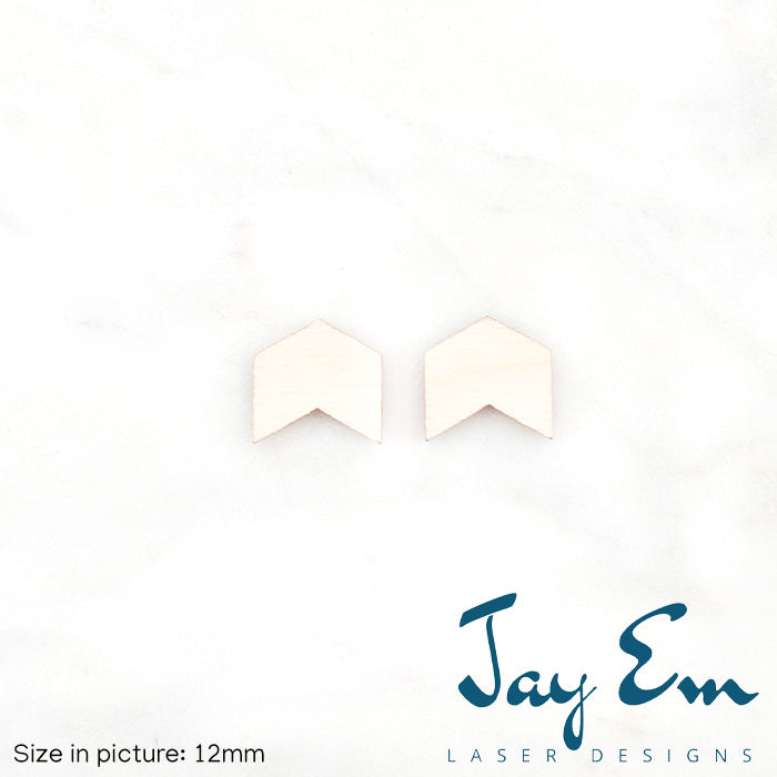 Chevron Studs (No Hole) Wood Blank