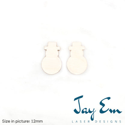 Snowman Studs (No Hole) Wood Blank