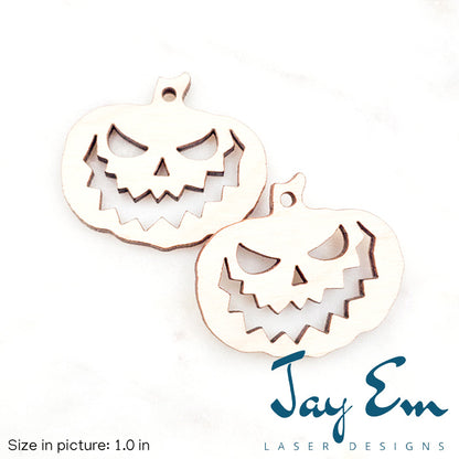 Scary Jack-O-Lantern Wood Blank